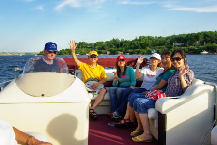  My friends own a pontoon boat (having two large aluminum tanks underneath).  It is very stable.